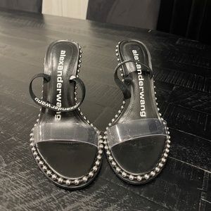 Alexander Wang nova pvc strap sandal heel 36.5